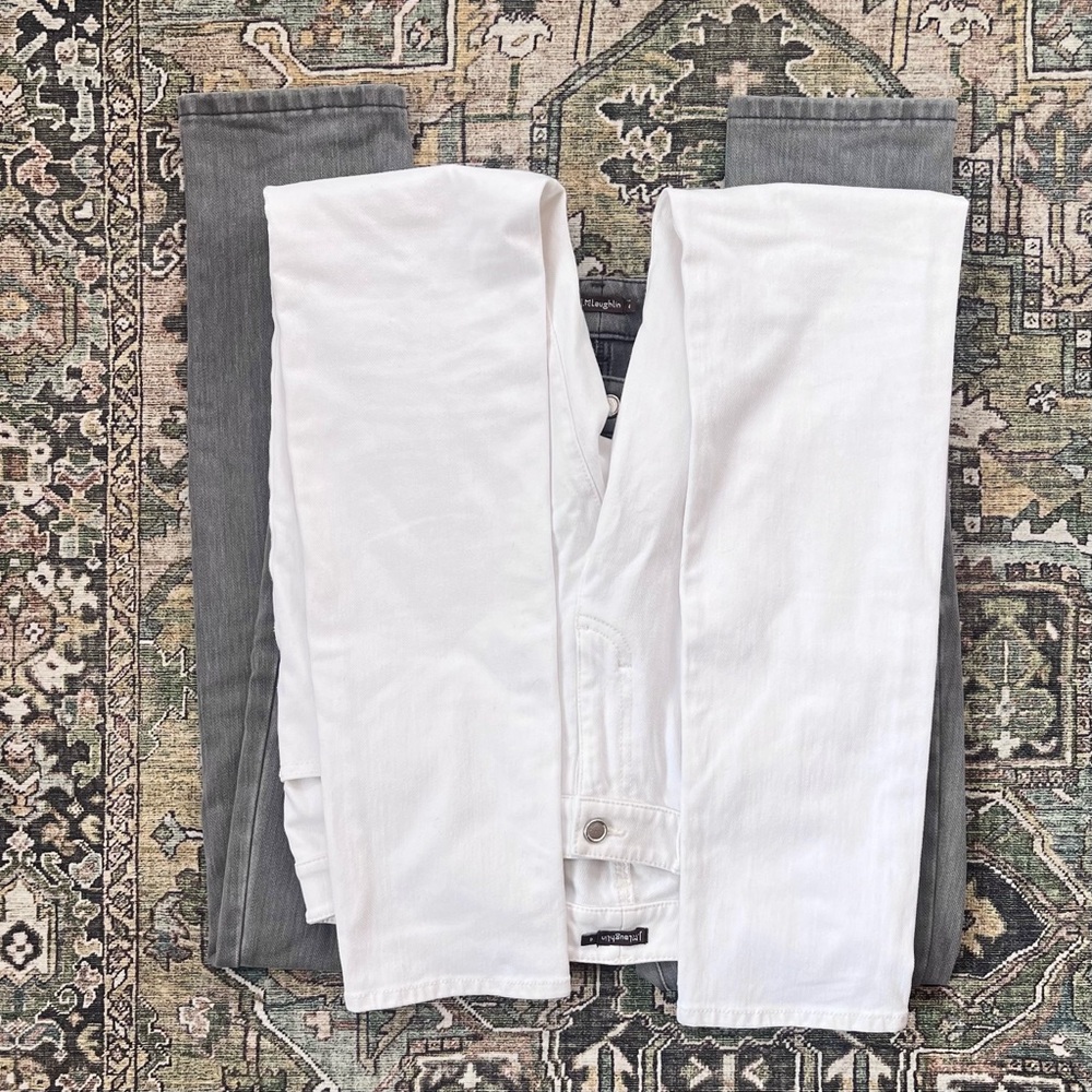 Bundle || Women’s J. McLaughlin Denim Lexi Skinny Jeans in White & Grey (4) - Picture 5 of 16